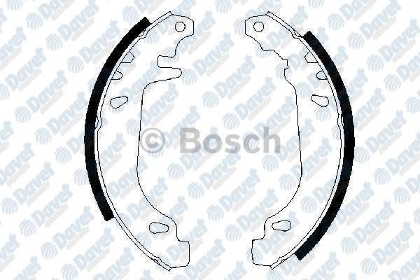 BOSCH 0986487272 Arka Fren Balatasi Pabuclu (180x42mm) R21 Manager Clio Twingo 90-98